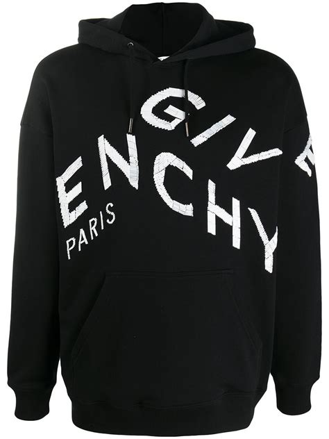 givenchy refracted embroidered hoodie|Givenchy crest sweatshirt.